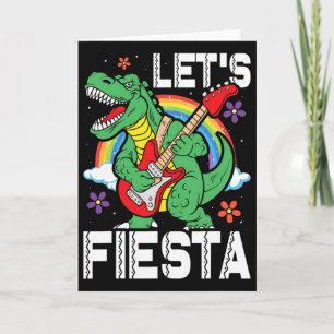 Kinder Lass uns Fiesta Dino Trex Süße Kleinkind Ju Karte