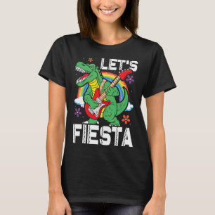Kinder Lass uns Fiesta Dino Trex Süße Kleinkind Ju T-Shirt