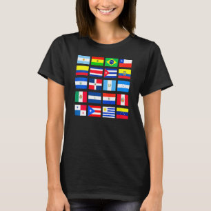 Kinder Lateinamerikanische Flaggen Latino Hispanic T-Shirt