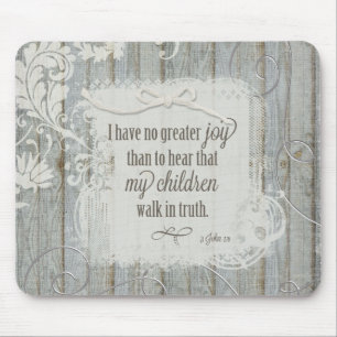 Kinder laufen in Wahrheit - 3 John 1:4 Mousepad