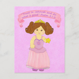 Kinder laufen in Wahrheit~Princess~Scripture Postkarte