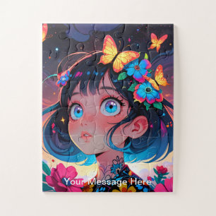 Kinder Lebendige Fusion von Fantasy- und Anime-Kun Puzzle
