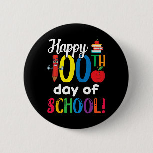 Kinder Lehrer Geschenk zum 100. Schultag Button