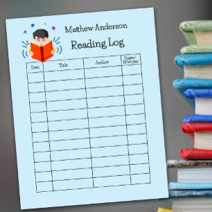 Kinder lesen Bücher, die von zu Hause aus gelesen Notizblock