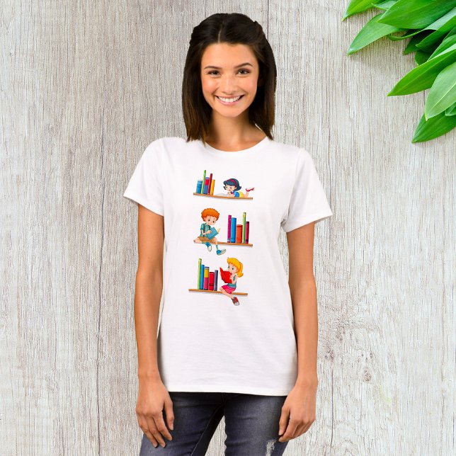 Kinder lesen Bücher T-Shirt (Von Creator hochgeladen)
