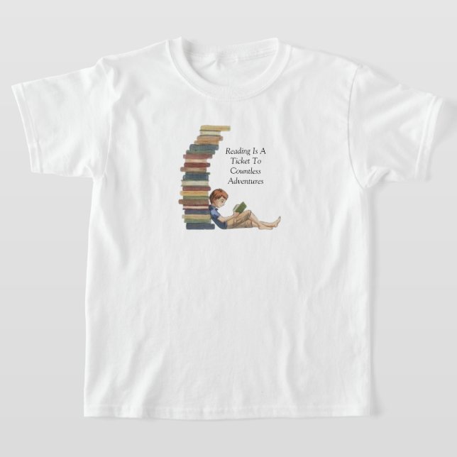 Kinder lesen T - Shirt (Ablage )