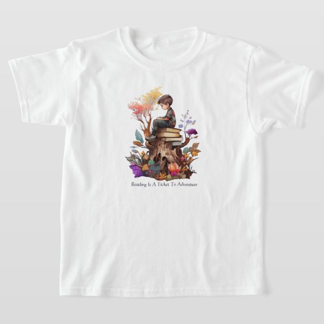 Kinder lesen T - Shirt (Ablage )