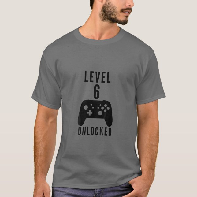 Kinder Level 6 Entsperrte Video Game Controller -  T-Shirt (Vorderseite)