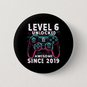Kinder Level 6 freigeschaltet Videospiel 6. Geburt Button