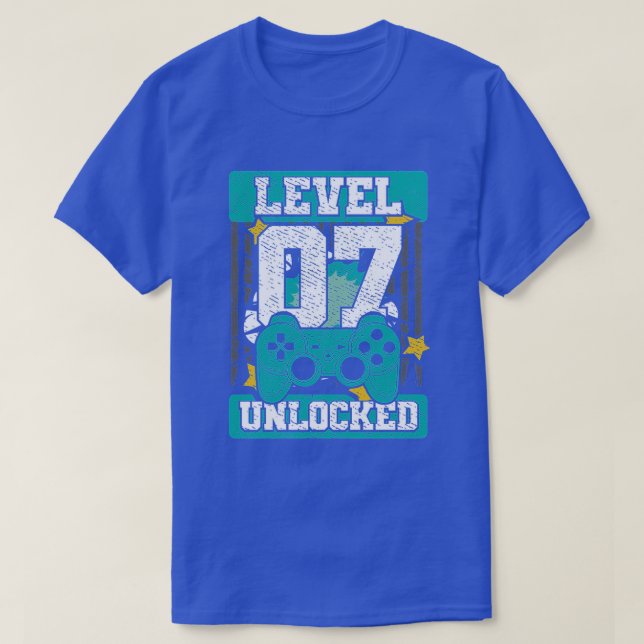 Kinder Level Unlock Video Game the Birthday Gesche T-Shirt (Design vorne)