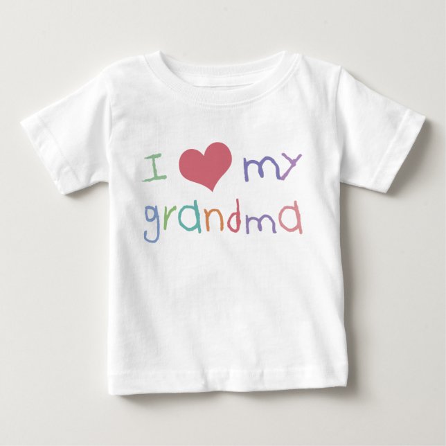 Kinder Liebe Oma Säugling T - Shirt (Vorderseite)