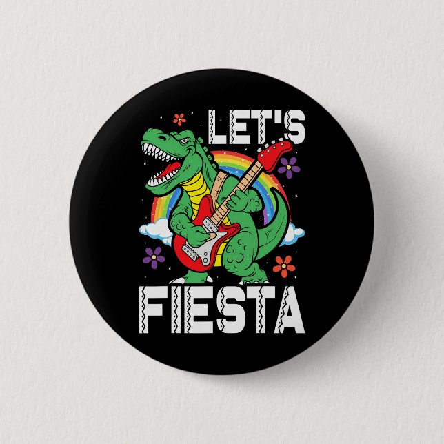Kinder Ließ Fiesta Dino Trex Niedlich Kleinkind Bo Button (Vorderseite)