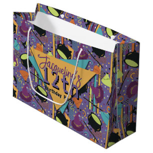 Kinder Lila Retro Witchy Halloween Große Geschenktüte