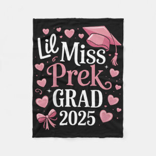 Kinder Little Miss Pre-K Abschluss 2025 Vorschulki Fleecedecke