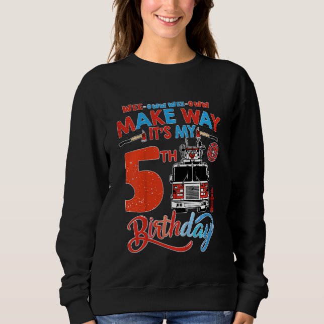 Kinder machen sich so, dass es mein fünfter Geburt Sweatshirt (Vorderseite)