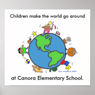 Kinder machen Welt/Personalisieren/Vera Trembach Poster