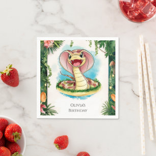 Kinder Magische Schlange Geburtstag Serviette