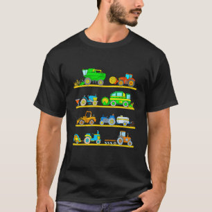 Kinder Mähdrescher Landwirtschaftsfahrzeuge Trakto T-Shirt