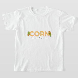 Kinder Mais Anhebung des Mais-Allergie-Bewusstsein T-Shirt