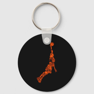 Kinder Männer Basketball Spieler Trainer Schlüsselanhänger