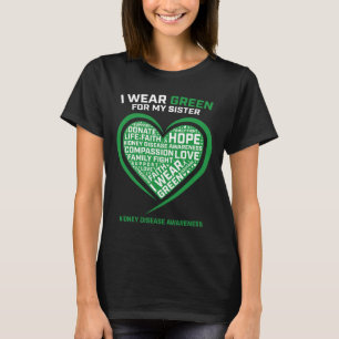 Kinder Männer Frauen Schwester Nierenerkrankung Tr T-Shirt