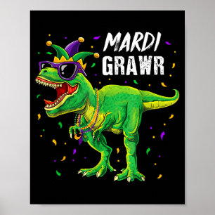 Kinder Mardi Grawr Rex Dinosaur Kleinkind Poster