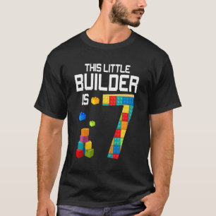 Kinder Master Builder 7. Geburtstag Junge 7 Jahre  T-Shirt
