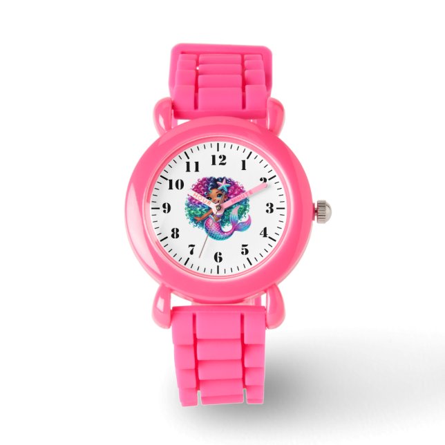 Kinder Meerjungfrau Armbanduhr (Vorderseite)