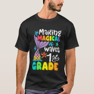 Kinder Meerjungfrau Magische Waagen in der 1. Klas T-Shirt