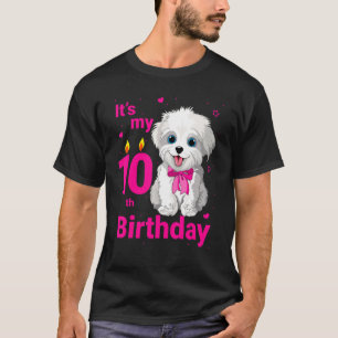 Kinder, mein 10. Geburtstagshund, älter als 10 Jah T-Shirt