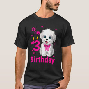 Kinder mein 13. Geburtstagshund 13 Jahre alter Wel T-Shirt