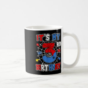 Kinder, mein 3. Geburtstag Spinnen Thema Party 3 J Kaffeetasse