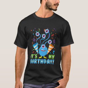 Kinder Mein Geburtstagsmonster 5 Augen Geburtstag T-Shirt