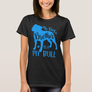 Kinder Mein großer Niedlicher Bruder ist ein Pitbu T-Shirt
