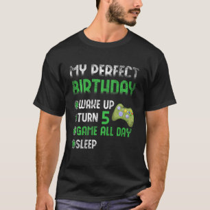 Kinder mein perfekter 4 Jahre alter Gamer Geburtst T-Shirt