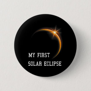 Kinder meine ersten Solar Eclipse Boys Girls 2024 Button