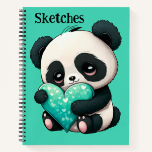Kinder meine Panda Sketch Notizbuch