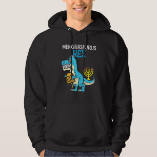 Kinder Menorasaurus Rex Jew Dino Trex Kleinkind Bo Hoodie