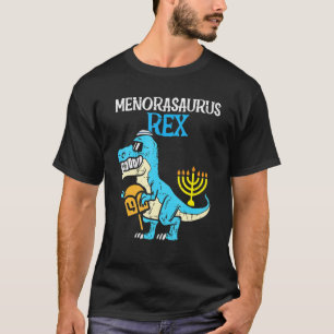 Kinder Menorasaurus Rex Jew Dino Trex Kleinkind Bo T-Shirt