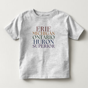 Kinder Michigan Great Seen Staat T-Shirt