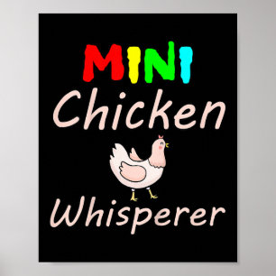Kinder Mini-Hühnerflüsterer Hühner Lustig _1  Poster