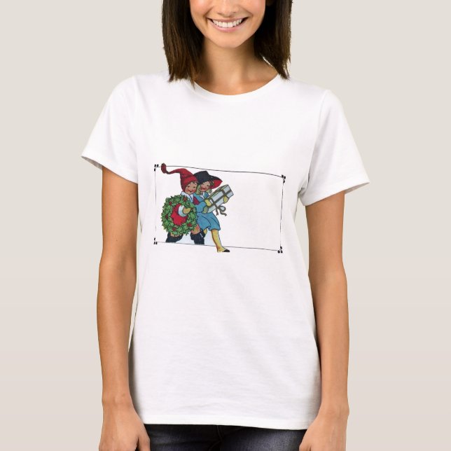 KINDER MIT CHRISTMAS GIFTS T-Shirt (Vorderseite)