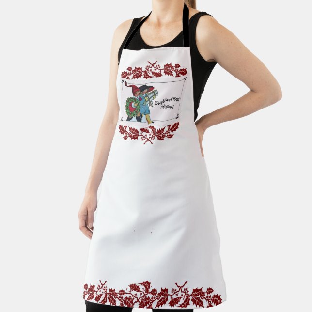 KINDER MIT CHRISTMAS GIFTS UND ROTEN FLORALEN SCHÜRZE (InSitu)