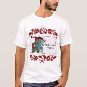 KINDER MIT CHRISTMAS GIFTS UND ROTEN FLORALEN T-Shirt