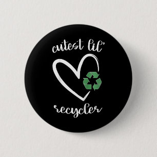 Kinder mit dem Niedlichen Lebensrecycling Niedlich Button