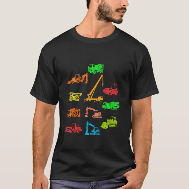 Kinder mit Digger & Co-Baustelle T-Shirt (Vorderseite)
