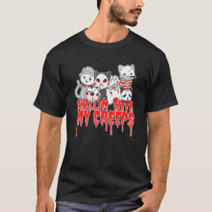 Kinder mit meinen Creeps Cat Horror Serieller Kill T-Shirt