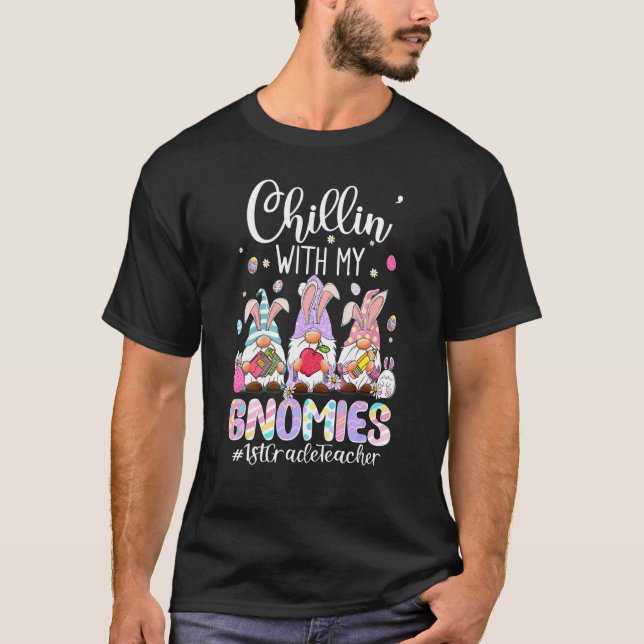 Kinder mit meinen Gnomen 1. T-Shirt (Vorderseite)