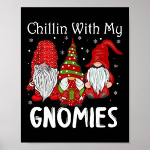 Kinder mit meinen Gnomen Weihnachten Pamajas Famil Poster