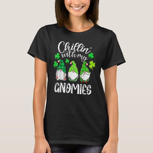 Kinder mit meinen Gnomies St Patricks Day Kleeblat T-Shirt (Vorderseite)